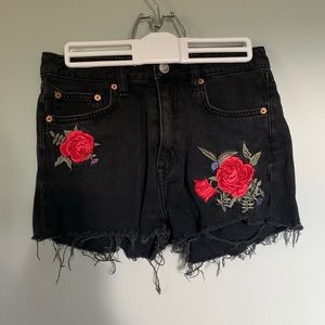 Black rose shorts